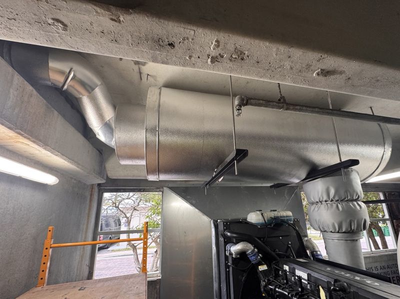 Generator exhaust insulation